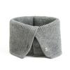 Korean Solid Knitted Warm Ring Scarf Unisex High Neck Fashion Neckerchief Children Wind Protection For Kids Spring Autumn Winter