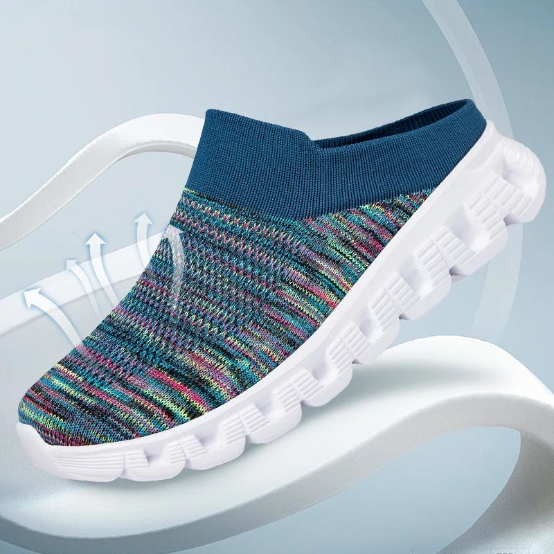 Модная мужская обувь 2024 года, новые легкие удобные повседневные туфли для ходьбы, дышащие тапочки унисекс для мужчин и женщин, мокасины, шлепанцы