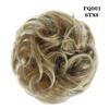 LUPU Messy Hair Bun with Elastic Band Natural Wig Bundle Ponytail Color Black Purple Pink