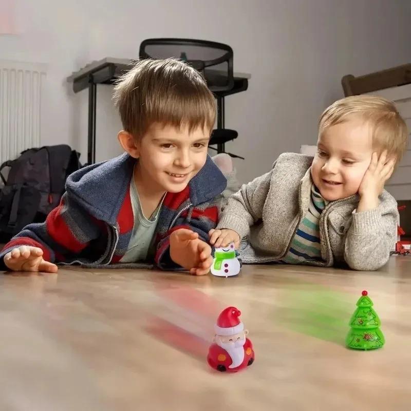 Подарочный набор для рождественской вечеринки, детский инерционный набор машинок, фигурки Санты, снеговика, рождественской елки, праздничные сувениры для детей
