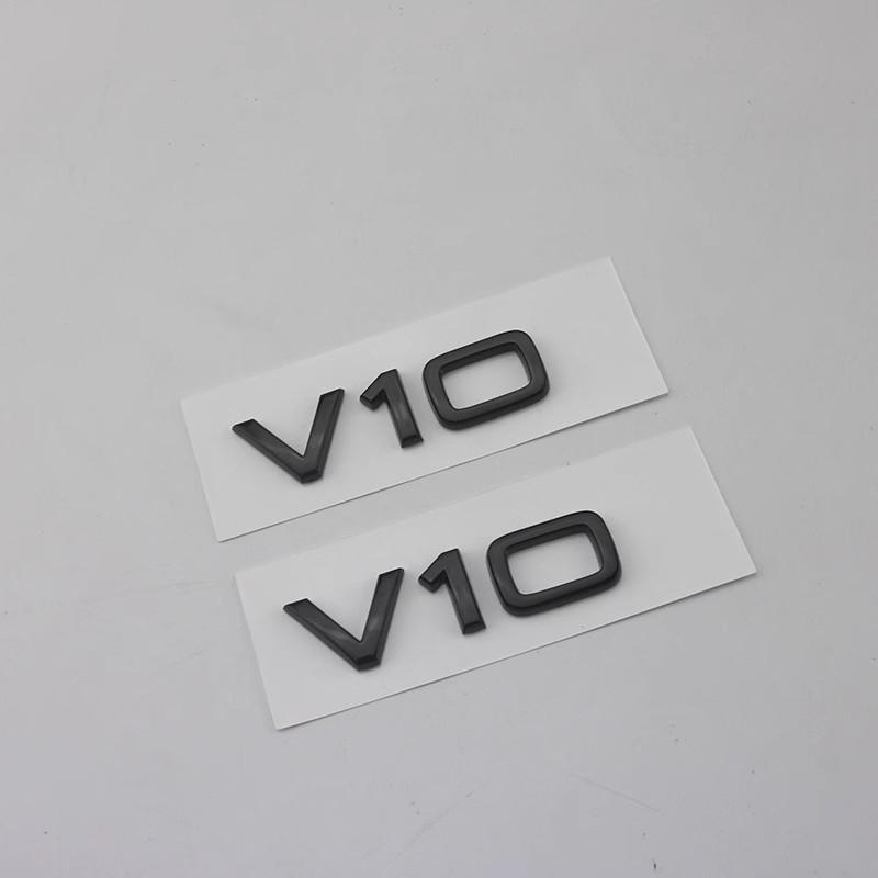 2X V6T V8T V10 3D ABS Chrome Glossy Black Emblem Car Badge JMFGK5 Sticker Decal for A6 A7 A8 S4 S5 S6 S7 S8 RS4 RS5 RS6 RS7 TT R8