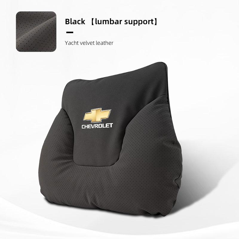 Suede Car Seat Headrest Waist Cushioning Soft Neck Pillow For Chevrolet Cruze Sonic Silverado Camaro Suburban Trailblazer Aveo
