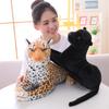 Simulation Leopard Plush Toy Cloth Doll Gold Leopard Black Leopard Doll Ornament Children'S Doll Birthday Gift Boys