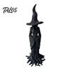 Жуткое Halloween-ное Центральное Украшение Стола Статуэтка Ведьмы, Смоляная Фигурка Готического Дерева, Винтажная Ручная Работа Фигурка для Стола Темная Фэнтези Украшение Настольное,