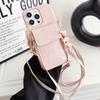 Wallet Lanyard Case for iPhone 16 15 14 Pro Max 11 12 13 15 Pro X XR XS 7 8 Plus Bag Crossbody Strap Crystal Lizard Design Cover