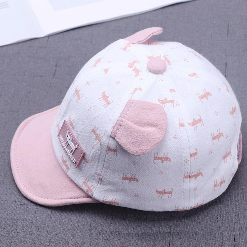 Детская тёплая бейсболка Кот