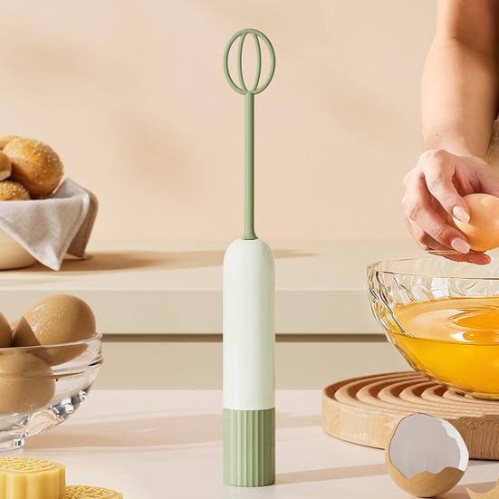 Ручной электрический венчик с двойными головками для взбивания, выпечки, вспенивания кофе, молочной пены, перемешивания, кухонный миксер из пищевого материала