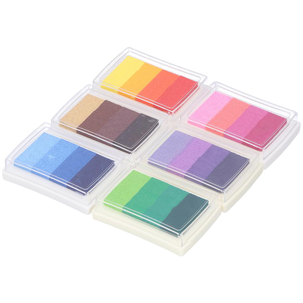 12 шт. 4 цвета градиентные чернильные подушечки набор красочные поделки для открыток подарочные подушечки для штампов