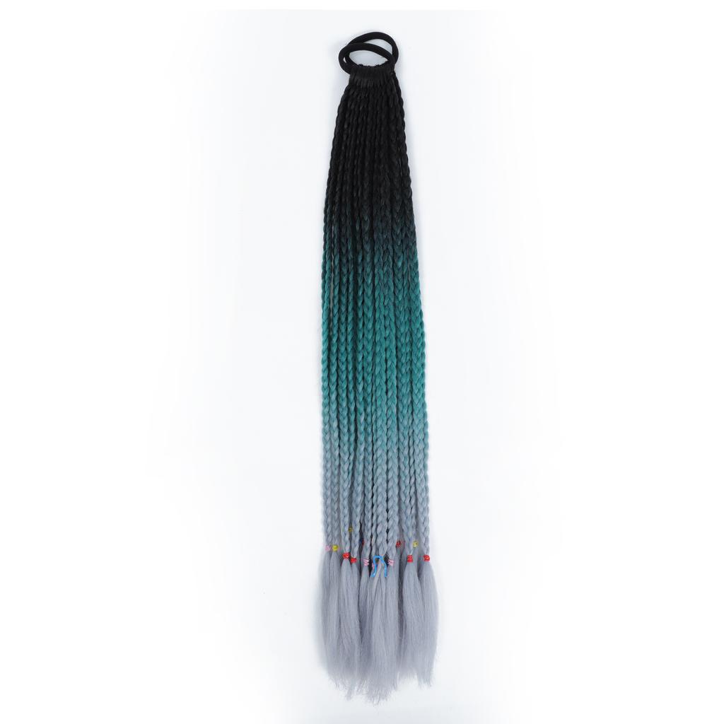 Синтетические цветные косички для наращивания волос резинки радужные косички парики аксессуары для женщин девочек вечеринка косплей праздничный наряд