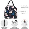 Kawaii Lunch Bag Axolotls Изолированный Lunch Box для женщин и мужчин Многоразовый портативный Lunch Bento Tote для школы, работы, пикника, походов