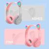 Bluetooth Wireless Headphones Cat Ear Glow Light Stereo Bass Helmets PC Phone Gaming Over-Ear Headset Children Gamer Girl Gifts