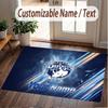Custom Rug Leeds Rhinos Pattern Print Name Text Soft Non‑Slip Floor Carpet for Home Indoor Decoration