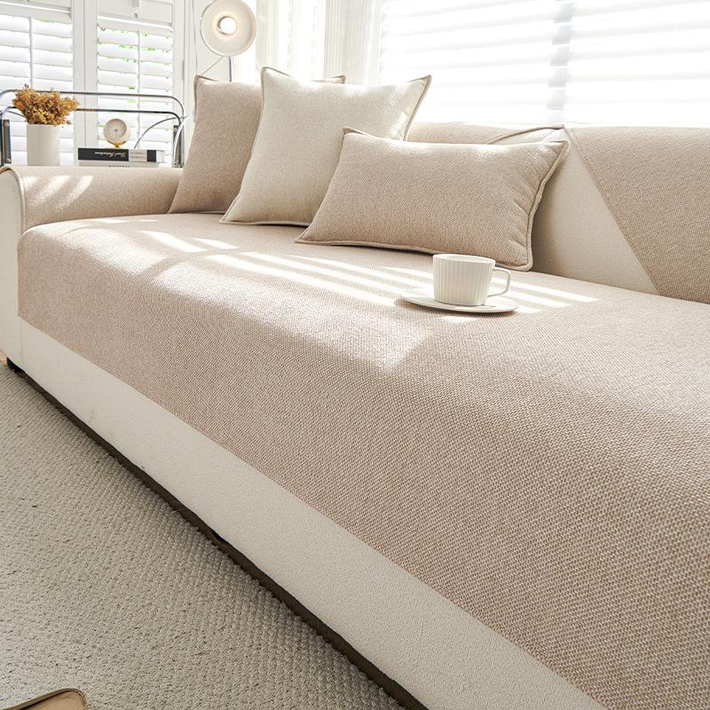 Anti Scratch And Wear-Resistant Sofa Cover Skin Friendly Breathable Simple Sofa Cushion Cover Anti Slip Suitable For All Seasons