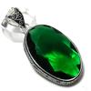 Хромовый диопсид Драгоценный камень Ручной работы Ювелирное изделие из стерлингового серебра 925 пробы Подвеска 2,40" r7w50