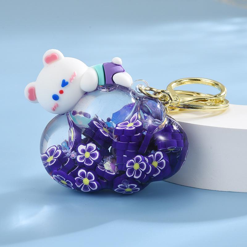 Брелок для ключей в виде зыбучего песка в виде медведя из облачного масла своими руками из акрила для сумки