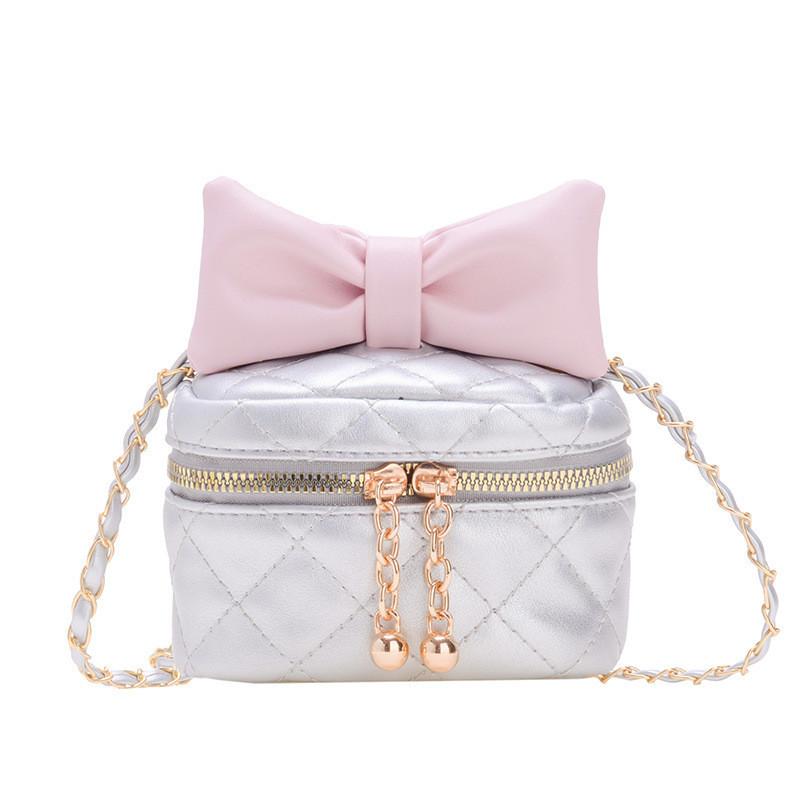 Trendy Gender-neutral Kids Shoulder Bag Featuring Adorable Butterfly Bow Pattern