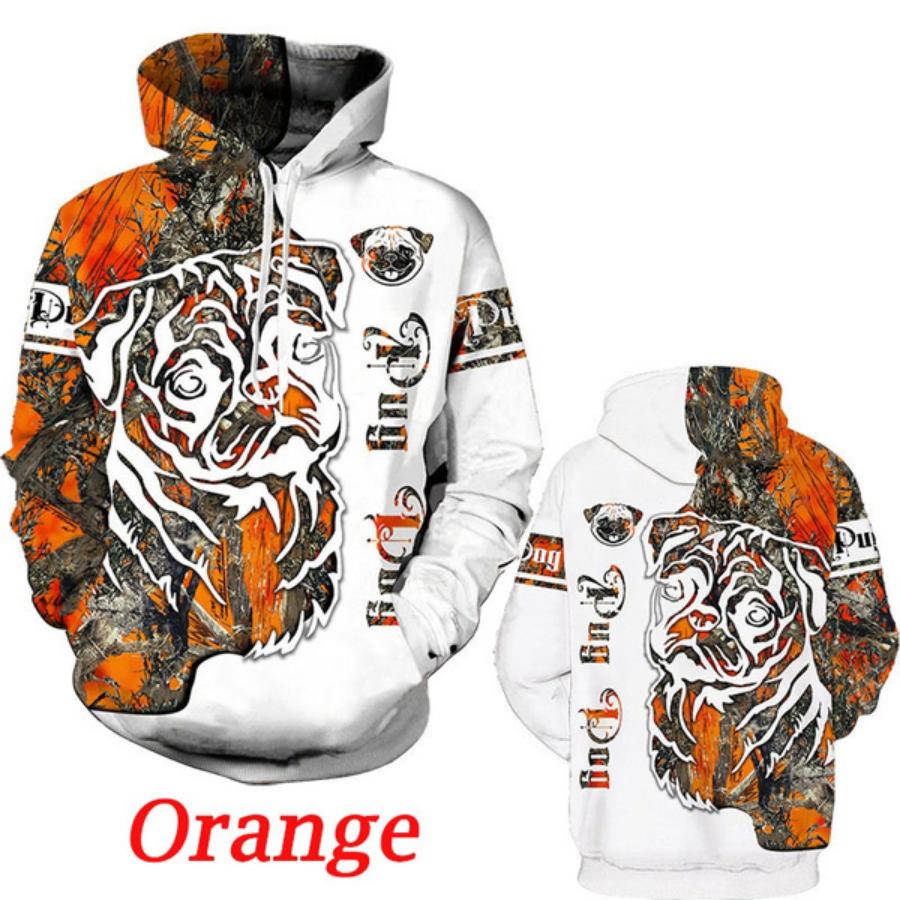 Autumn and Winter 3d Dog Print Men Women Casual Pullovers Streetwear Hoodies