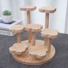Multi Tier Desktop Display Stand Decorative Storage Rack Portable Wooden Storage Shelf  Table