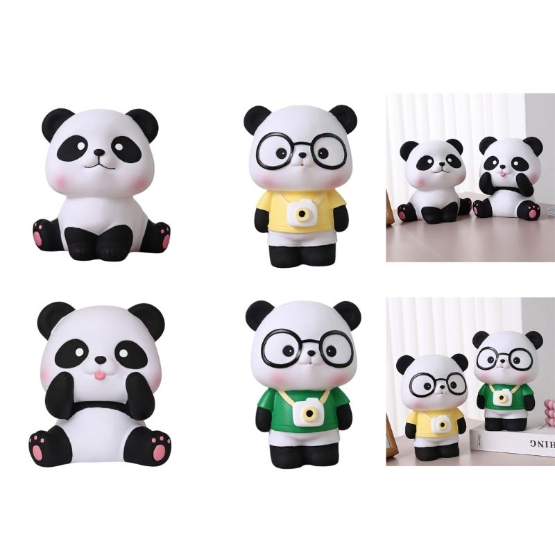 Money Container Versatile Coin Holder Lovely Panda Shaped Money Holder Piggy Banks Coins Savings Jar for Animal Lovers