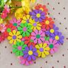 50 Pcs Mixed Foam Stickers Glitter Flower Shape Embellishment For Kids Craft