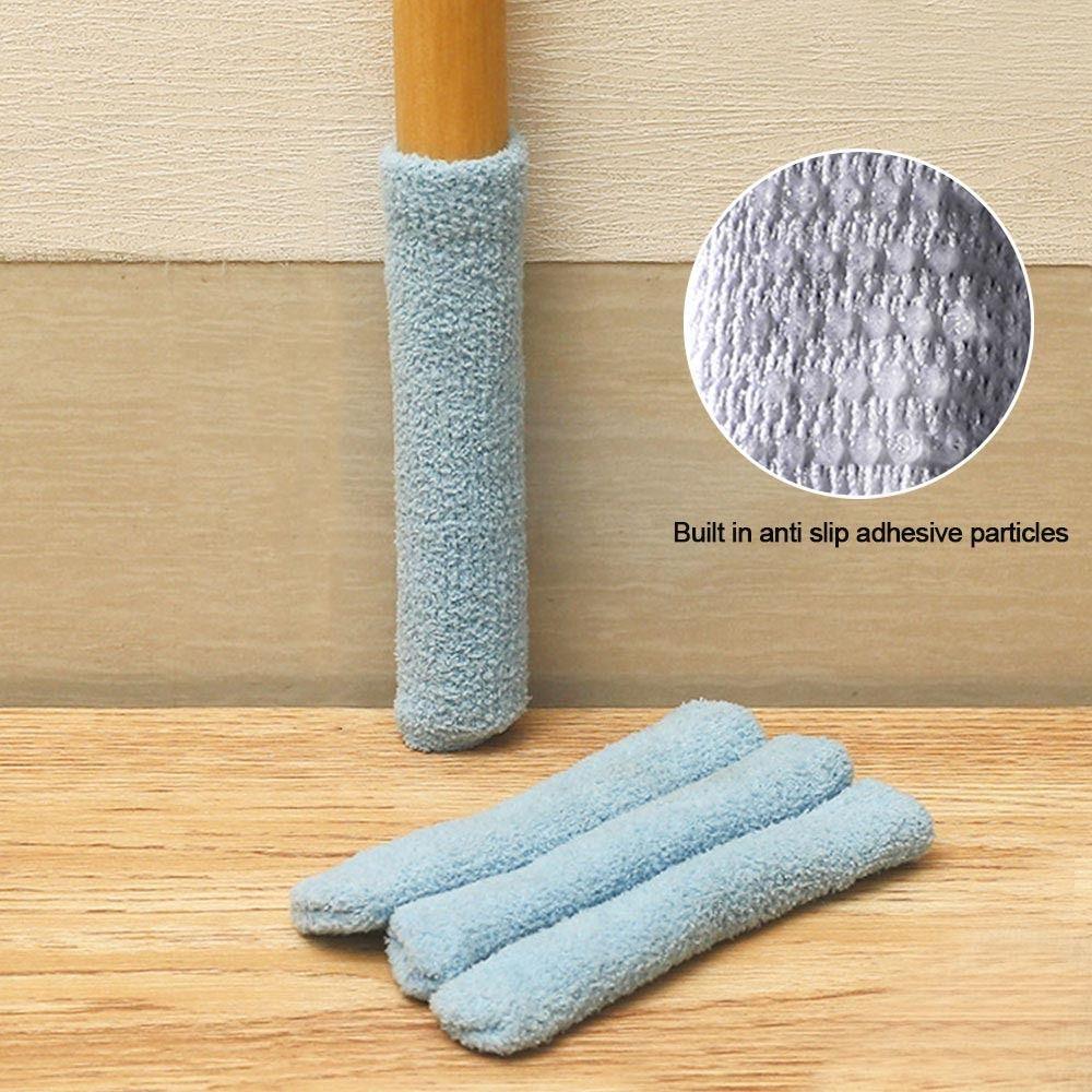 4 шт./набор Эластичный чехол на ножку стола Вязаный рукав для ножки мебели Универсальный носок для ножки стула