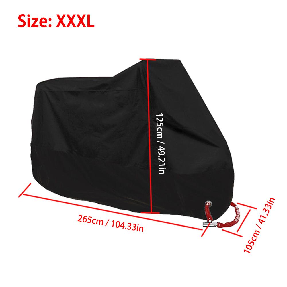 Чехол для мотоцикла, защита от ультрафиолета, ML Xl 2xl 3xl, универсальный, для скутера, водонепроницаемый, для велосипеда, для дождя и пыли, 5 размеров