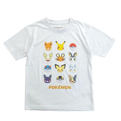 Футболка с коротким рукавом Fineplus Pokémon Электрического типа, Влагоотводящая, Быстросохнущая, Антибактериальная, Устойчивая к запахам и Репеллент от комаров