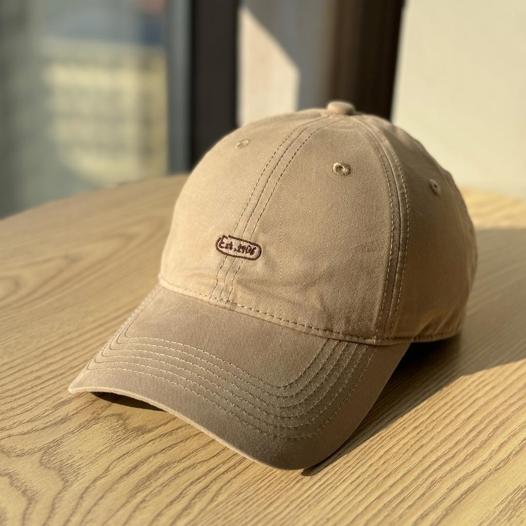 Spring and summer new letter embroidery casual retro fashion versatile street outing soft-top baseball cap trendy
