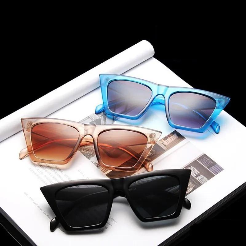 Fashion Square Sunglasses Woman Designer Luxury Man/Woman Cat Eye Sun Glasses Classic Vintage Uv400 Outdoor