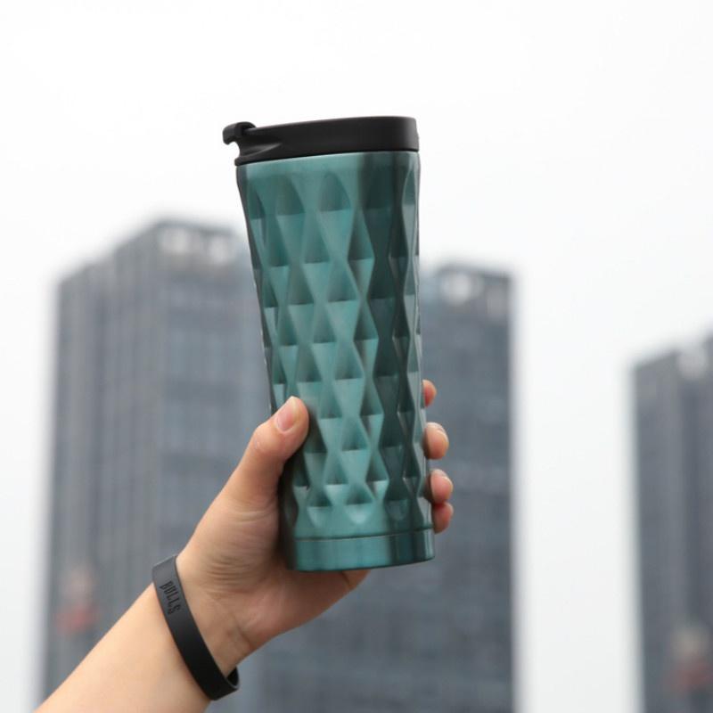 1 шт. 500 мл Кружка для кофе из нержавеющей стали для автомобиля, дорожная кружка для чая, термобутылка для воды, тамблер, изолированная бутылка