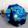 1pc Van Gogh Starry Night Sky Automatic Open/Close Umbrella with Windproof, Functional Design, 8-Rib Sturdy Canopy, Durable Ribs,035