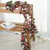 45 Flowers 7Ft Artificial Silk Rose Flower Hanging Garland Vine Wedding Decor UK