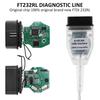 Диагностический сканер OBD2, кабель FTDI FT232RL с микросхемой и переключателем для автомобильного профессионального USB-интерфейса, диагностический кабель