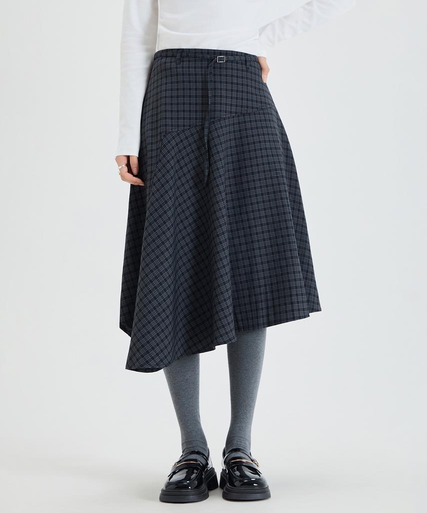 Асимметричная юбка миди MIXXO_Miwwhg316B