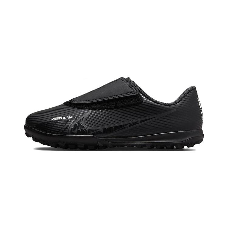 Nike Футбольные бутсы Mercurial Vapor 15 Club TF Трава Липучка Устойчивые к истиранию Низкие Черные Детские DJ5966-001