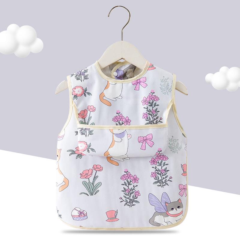 Waterproof Baby & Toddler Smock Bib for Eating & Kindergarten Activities