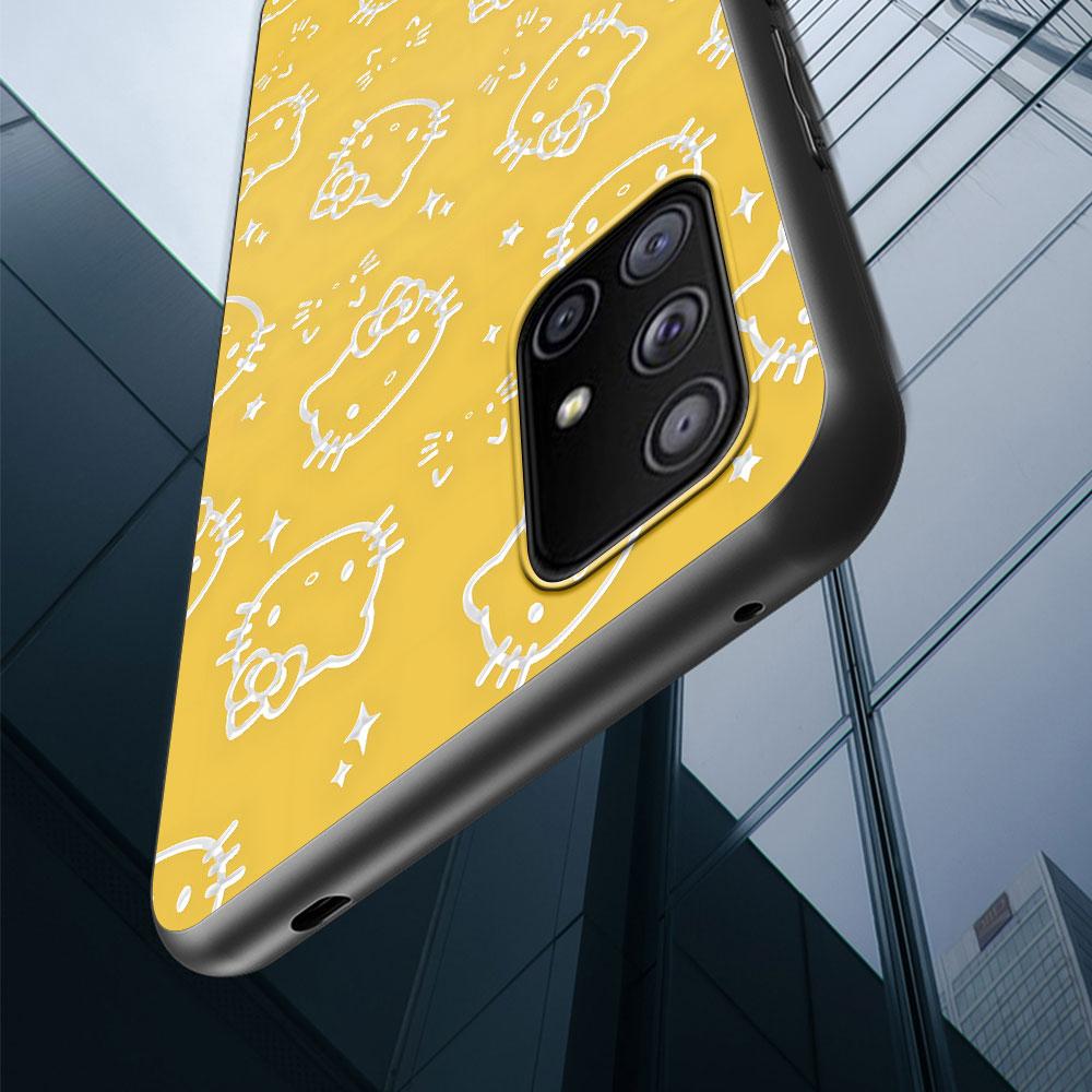 Hello Kitty Lovely Case for Samsung Galaxy S23 S10e S10 S21 FE S22 S9 S24 Ultra S20 Plus Soft Black TPU Phone Cover Bumper