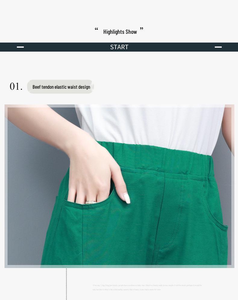 Женские летние брюки гаремы с высокой талией и длиной семь восьмых - прилегающего кроя с узкими штанинами