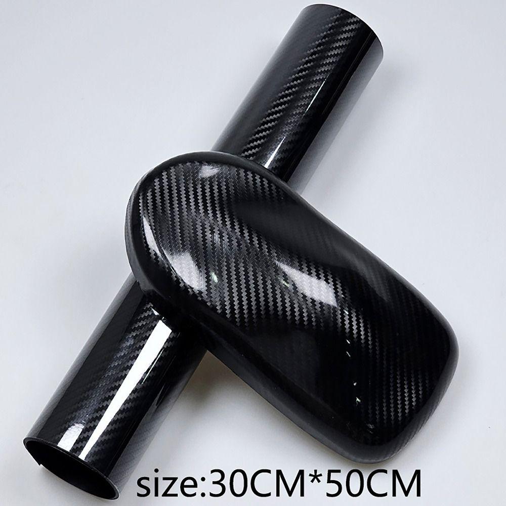 High Gloss Carbon Fiber Vinyl Film 50x30CM Car Interior Sticker  for Car Motorcycle DIY
