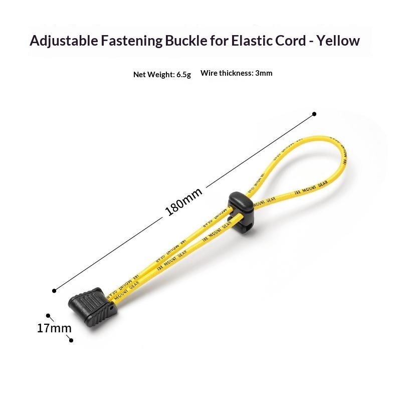 Anti-Slip Design Outdoor Hiking Backpack Elastic Rope Fixing Buckle Durable Bungee Cord for Camping Hiking Travel Trips