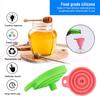 Mini Silicone Folding Funnel Portable Home Kitchen Liquid Dispenser Telescopic Long Neck Funnels Kitchen Gadget Accessories