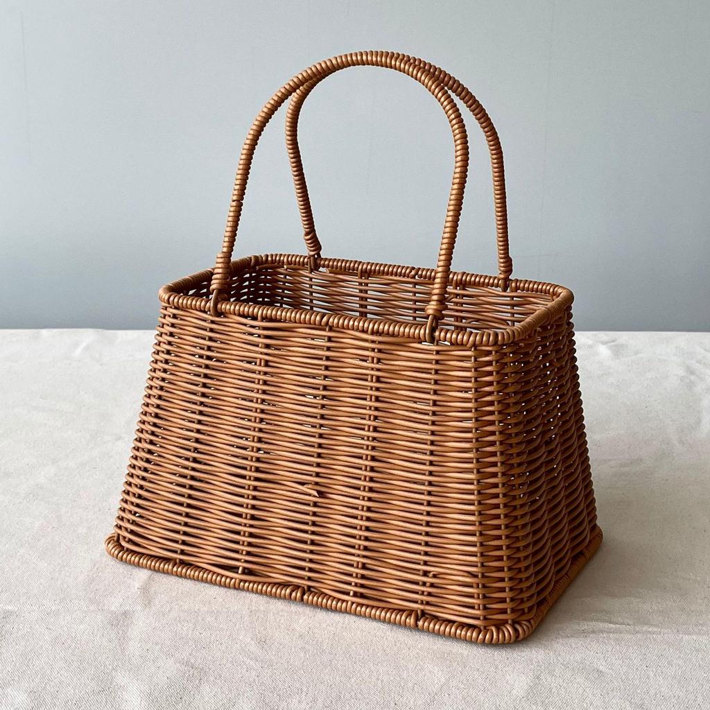 Подарочная корзина из ротанга ручной работы: Плетеный держатель для пикника и свадьбы