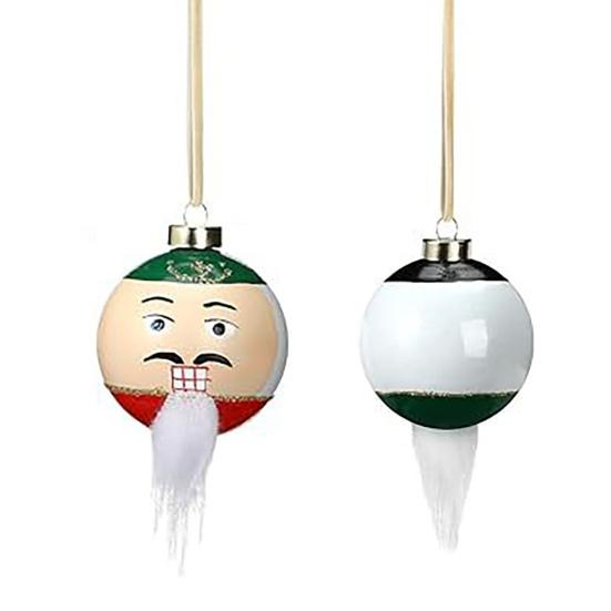 12Pcs/Set Christmas Ball Pendant Classic Color Scheme Bearded Man Ornament Christmas Decoration Festive Home Office Decor