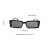 Fendi Full Frame Design Rectangular Sunglasses Unisex sunglasses Black FE40164I-5301A