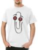 Clippynator Herren T-Shirt Clippy Clippit Büroklammer Büro Clip Terminator