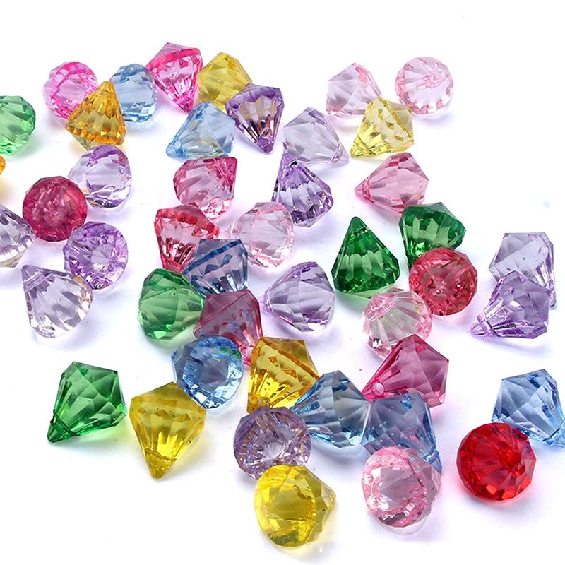 1 Box Party Confetti Wedding Christmas Plastic For Kids Toy Crystal Gems Diamond Jewels Treasure Chest Pirate Filler Props