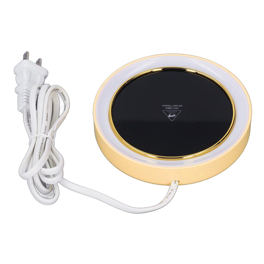 Electric Cup Warmer Constant Temperature 2 Modes LED Light Desk Cup Warmer for Office Cafe Home AC