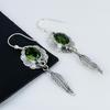 Beautiful Peridot Gemstone Earrings, 925 Sterling Silver Earring, Handmade Boho Silver Jewelry Dangle Earrings, Birthday Gift For Wife