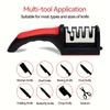 Stainless Steel Handheld Knife Sharpener Modern Multi-Stage Kitchen Tool for Quick and Efficient Sharpening
