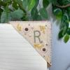 4Pcs Four Seasons Hand Embroidered Corner Bookmark Handmade Triangle Label Bookmarks  for Girls Ages